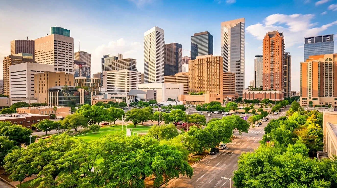 Luxury transportation in Downtown Houston, Texas