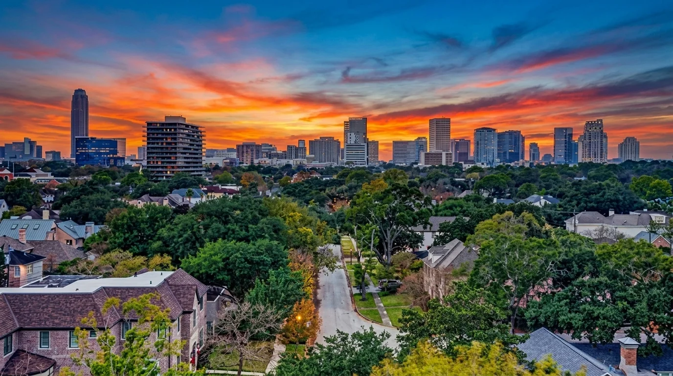 Luxury transportation in River Oaks, Texas