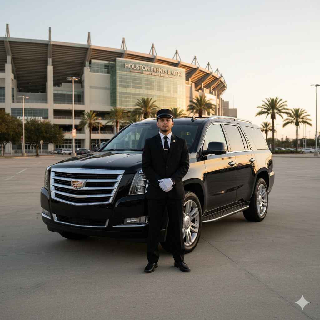 Lusso Black Car professional chauffeur in Houston